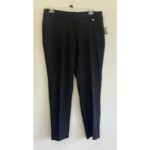 Anne Klein Women's Size 14 Black Classic Straight Leg Ankle Dress Pants NWT